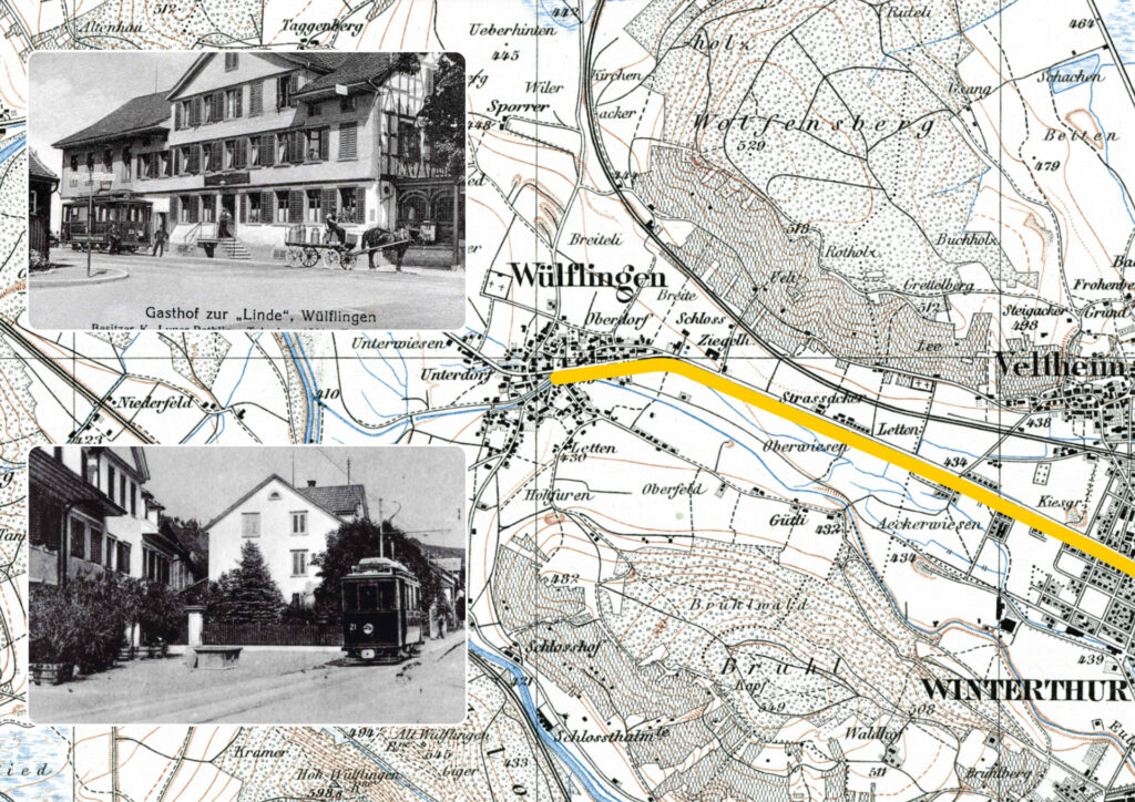 1915: Die Tramline vom Hauptbahnhof nach Wülflingen wird eröffnet. Die Endstation  befindet sich am Lindenplatz vor dem heutigen Migros