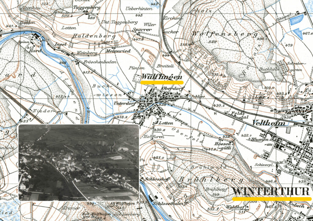 1922:  Wülflingen wird mit den anderen Vororten Veltheim, Töss, Oberi und Seen in Winterthur eingemeindet.