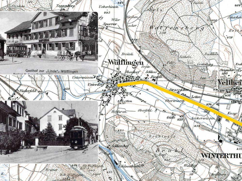 1915: Die Tramline vom Hauptbahnhof nach Wülflingen wird eröffnet. Die Endstation  befindet sich am Lindenplatz vor dem heutigen Migros