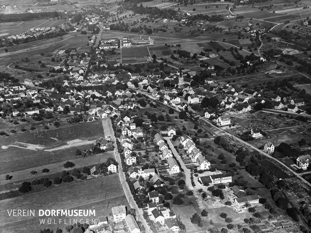 Luftaufnahme von Wülflingen 1953